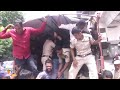 PROTEST : BJP Yuva Morcha Protests Rahul Gandhis Violent Hindu Remark in Hyderabad | NEWS9  - 02:47 min - News - Video