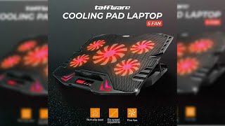 Pratinjau video produk Taffware FAN Cooling Pad Laptop 5 Kipas Pendingin 2600RPM 9-17Inch - K5