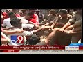 Modi effigy cremated by Communists in Vijayawada