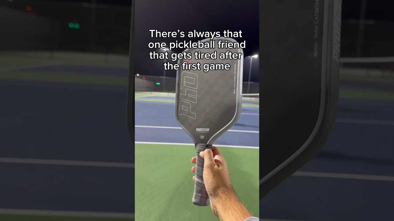 Pickleball is a tiring game