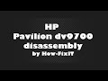 How to disassemble and clean laptop HP Pavilion dv9000, dv9500, dv9700