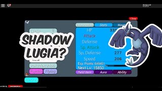 Shadow Lugia And Rainbow Aura Bidoof Code Roblox Project - roblox music codes pokemon