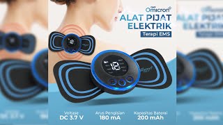 Pratinjau video produk TaffOmicron Alat Pijat Elektrik Tempel EMS Terapi Leher Massager - TMS17