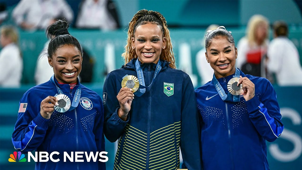 Biles wins silver in gymnastics floor, her fourth medal in Paris