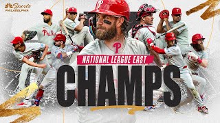 PHILLIES CLINCH SECOND STRAIGHT DIVISION TITLE AFTER CHAOTIC 6-5 WIN OVER DODGERS | Phillies PGL