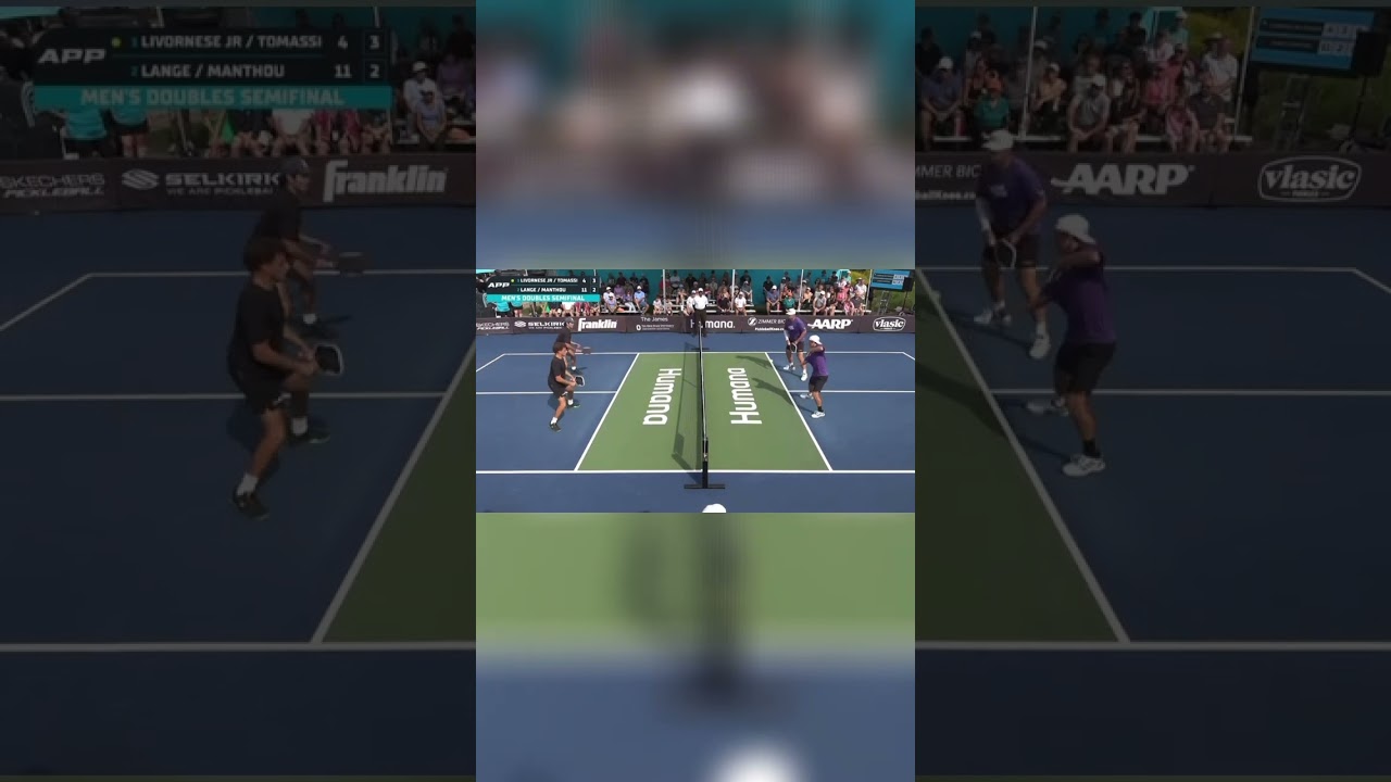 THIS is men’s pro doubles 💪.......🎥: @TheAPPTour #shorts #propickleball