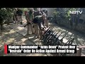 Manipur Violence Explained | Manipur Commandos Arms Down Protest Over Restrain Order  - 00:42 min - News - Video