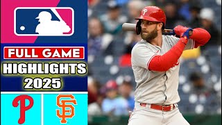 Philadelphia Phillies vs. San Francisco Giants Game  Highlights (7/08/2025) | MLB Season 2025