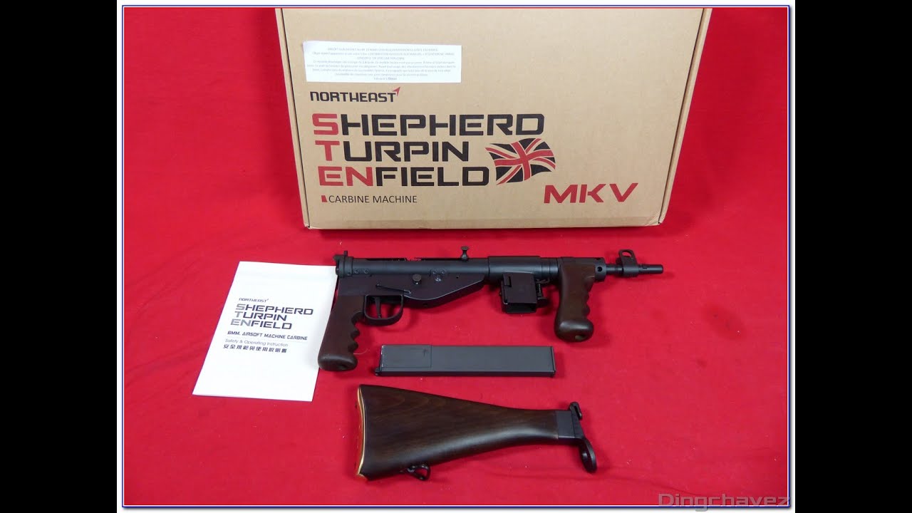 Airsoft - Northeast Airsoft Sten Mk V gbbr shooting test