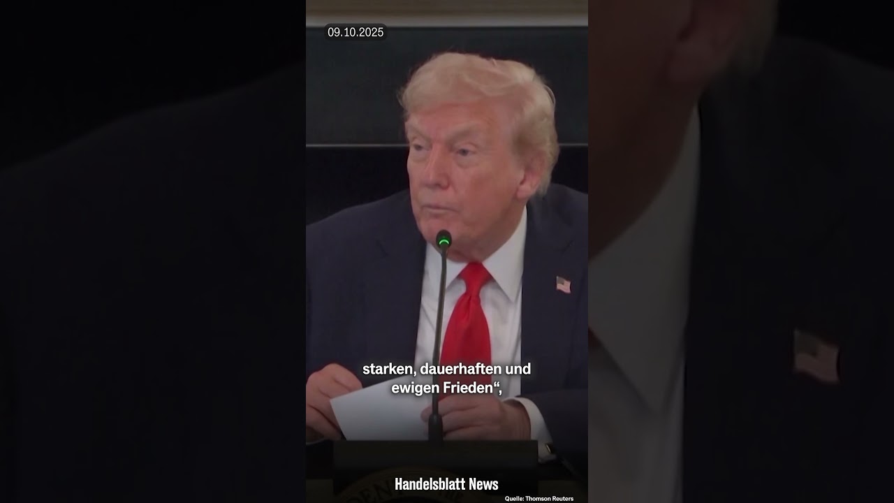 Trump gibt Einigung bei Gaza-Deal bekannt