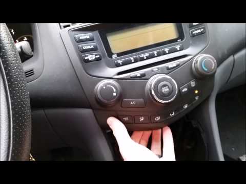 Removing radio from 2007 honda accord