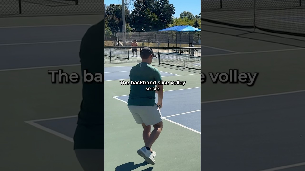 Rating the Backhand Slice Volley Serve #pickleball