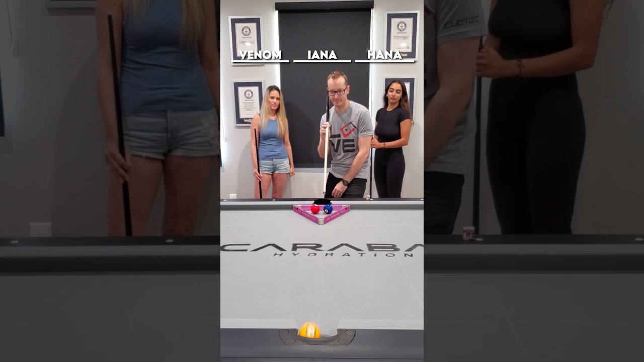FRIENDLY POOL BATTLE with Hana & Venomette!!😍🎱❌✅