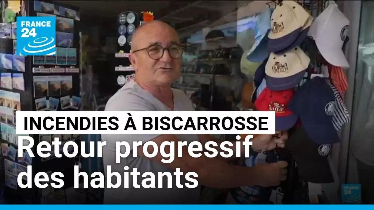 Incendies en France : à Biscarrosse, les habitants évacués rentrent progressivement chez eux