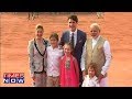 PM Modi recieves Canadian PM Justin Trudeau and Family