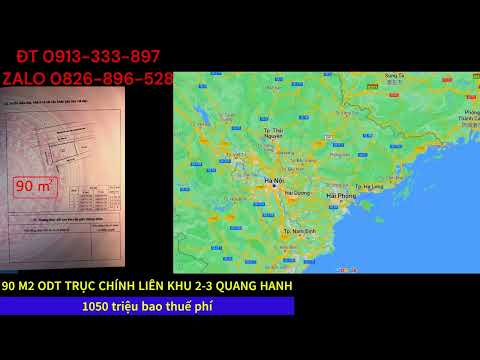 ODT Quảng Ninh - TP Cẩm Phả chính chủ bán đất thổ cư full xây dựng 90 m2 giá 1 tỷ 050 triệu