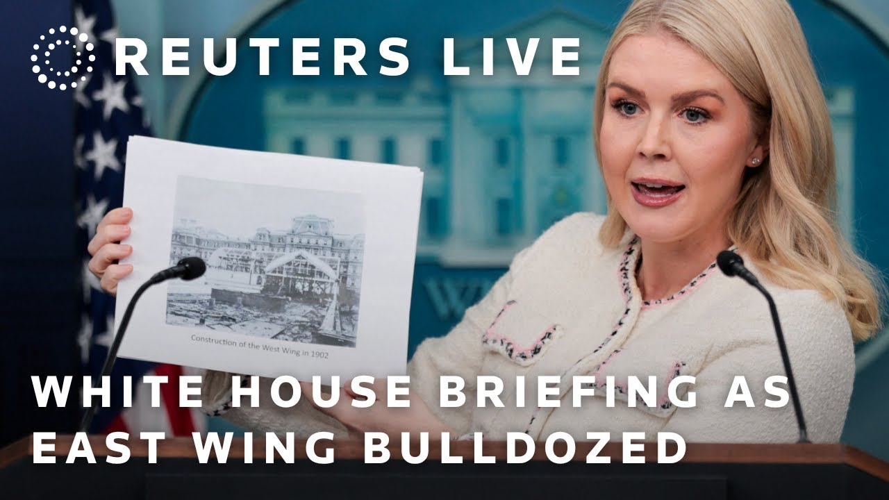 LIVE: White House briefing as East Wing bulldozed