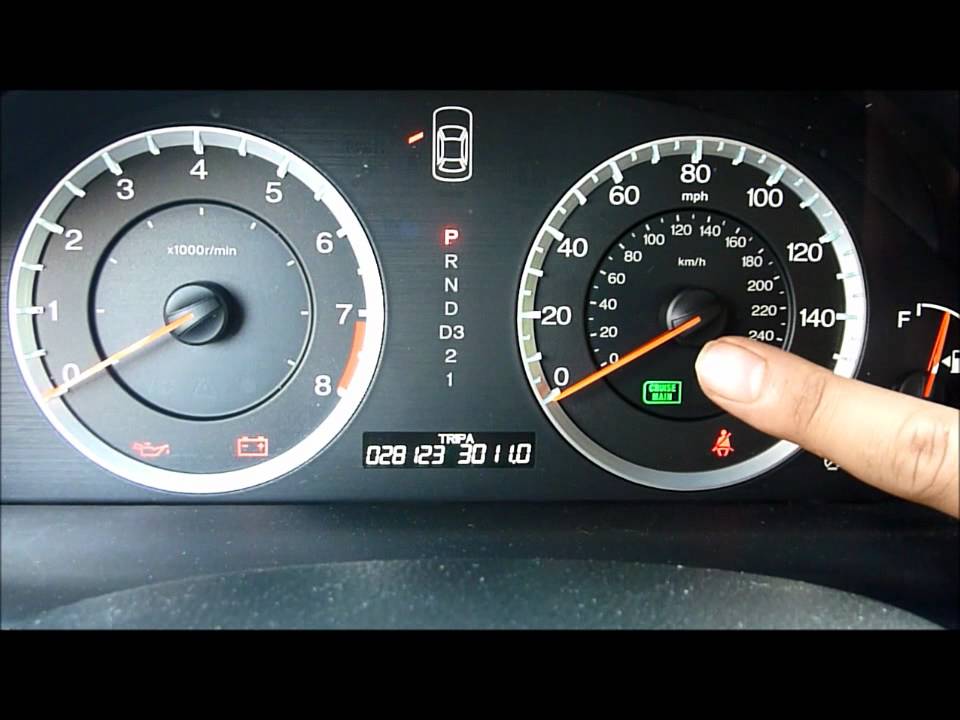 Honda Accord 2008 Maintenance Minder Oil Indicator