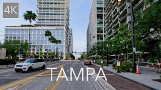 Downtown Tampa Florida and Ybor City Drive 4K - Driving the Cigar City Tour