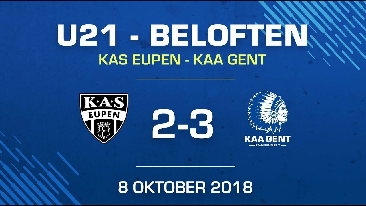 U21 Eupen-KAA Gent: 2-3