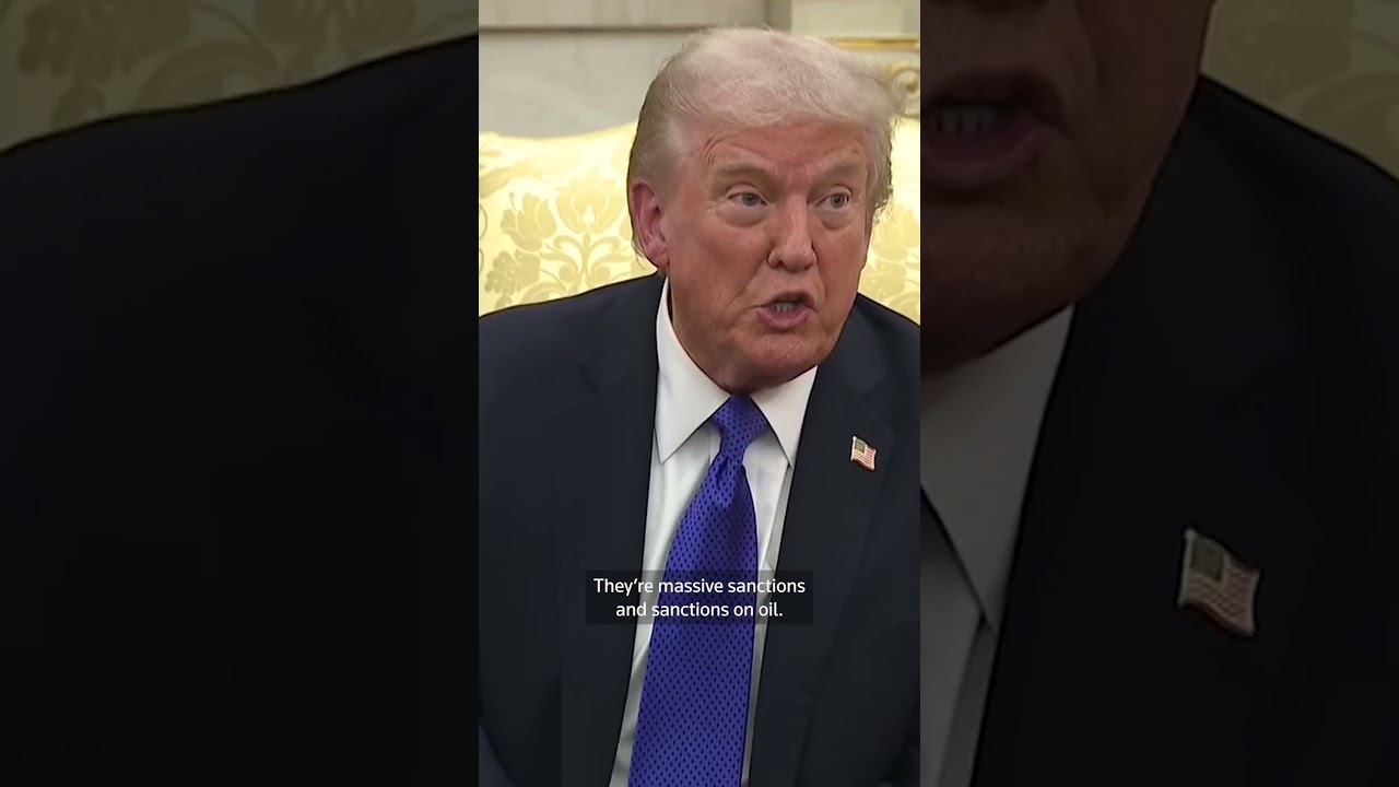 Trump says he 'felt it was time' for sanctions on Russian oil companies | REUTERS