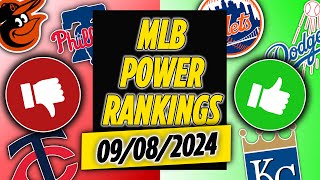 MLB Power Rankings #17- Dodgers RED HOT, NEW #1 or Orioles, Phillies? Mariners, Tigers ALIVE?