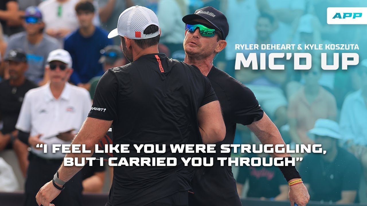 Pro Pickleball Players Mic'd Up - Ryler DeHeart & Kyle Koszuta Cause CHAOS on the APP Tour