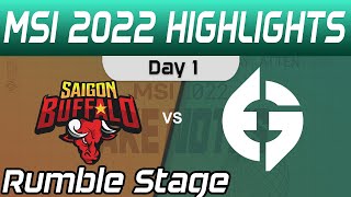 SGB vs EG Highlights Day 1 MSI 2022 Rumble Stage Saigon Buffalo vs Evil Geniuses by Onivia