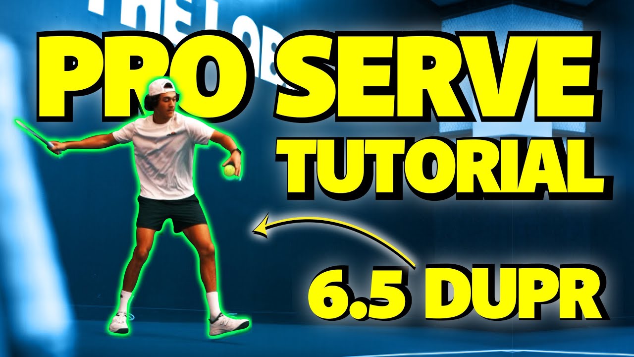 Pickleball Pro Serve Breakdown