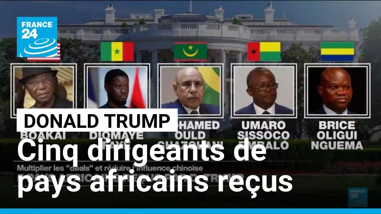 Donald Trump reçoit les dirigeants de cinq pays africains à la Maison Blanche • FRANCE 24