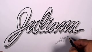 Graffiti Writing Juliann Name Design #50 in 50 Names Promotion