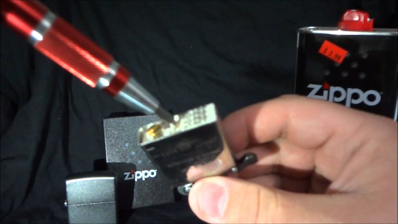 How To Fill or Refill a Zippo Lighter YouTube
