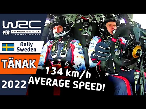 Ott Tänak Rally Onboard FULL SPEED on SNOW : WRC Rally Sweden 2022