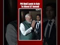 PM Modi In Italy | PM Modi Lands In Italy’s Brindisi To Attend G7 Summit  - 00:49 min - News - Video