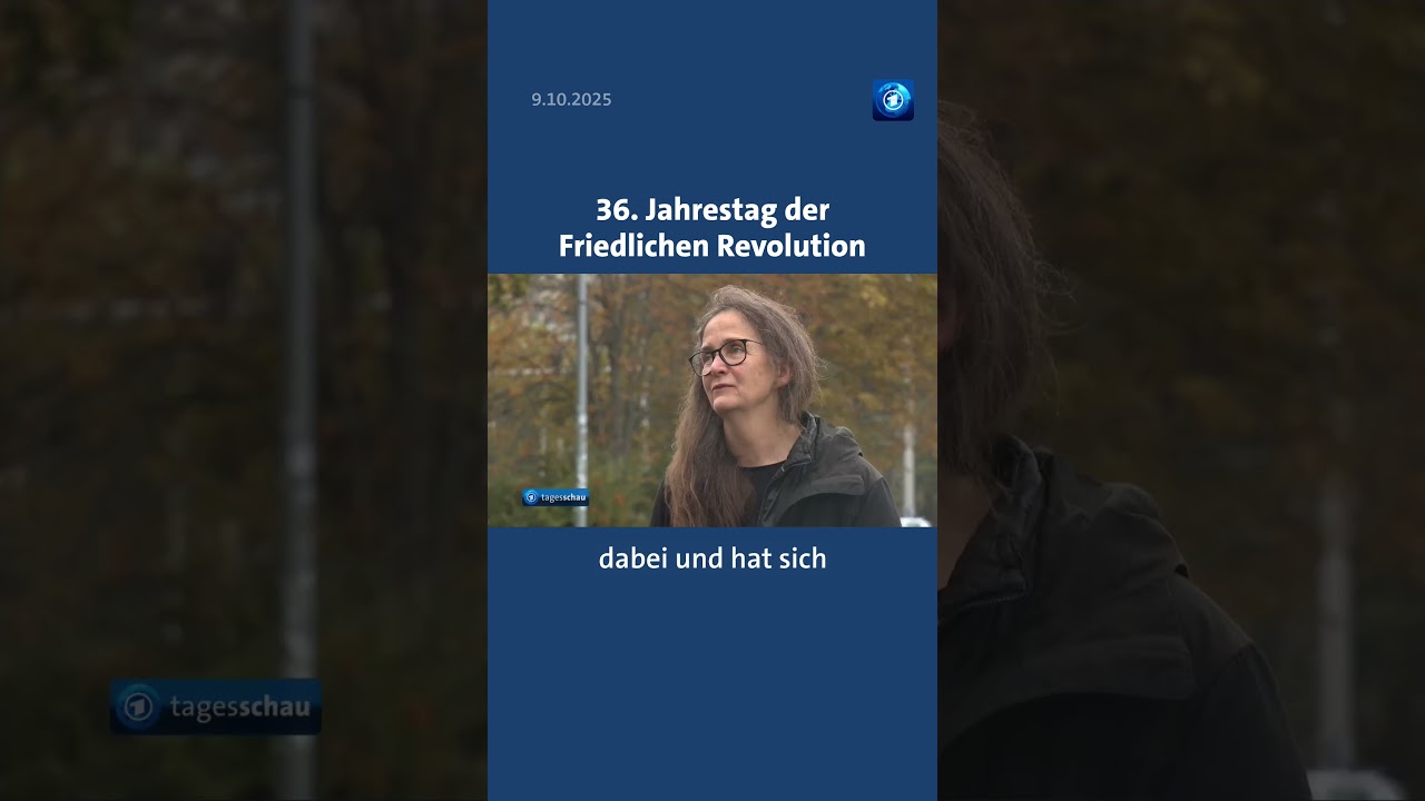 Wiedervereinigung: 36. Jahrestag der Friedlichen Revolution tagesschau nachrichten wende ddr