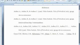 APA Citations for PubMed articles