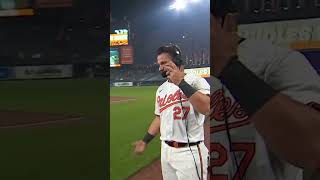 Walk-off heroes are always in the splash zone at Camden Yards.