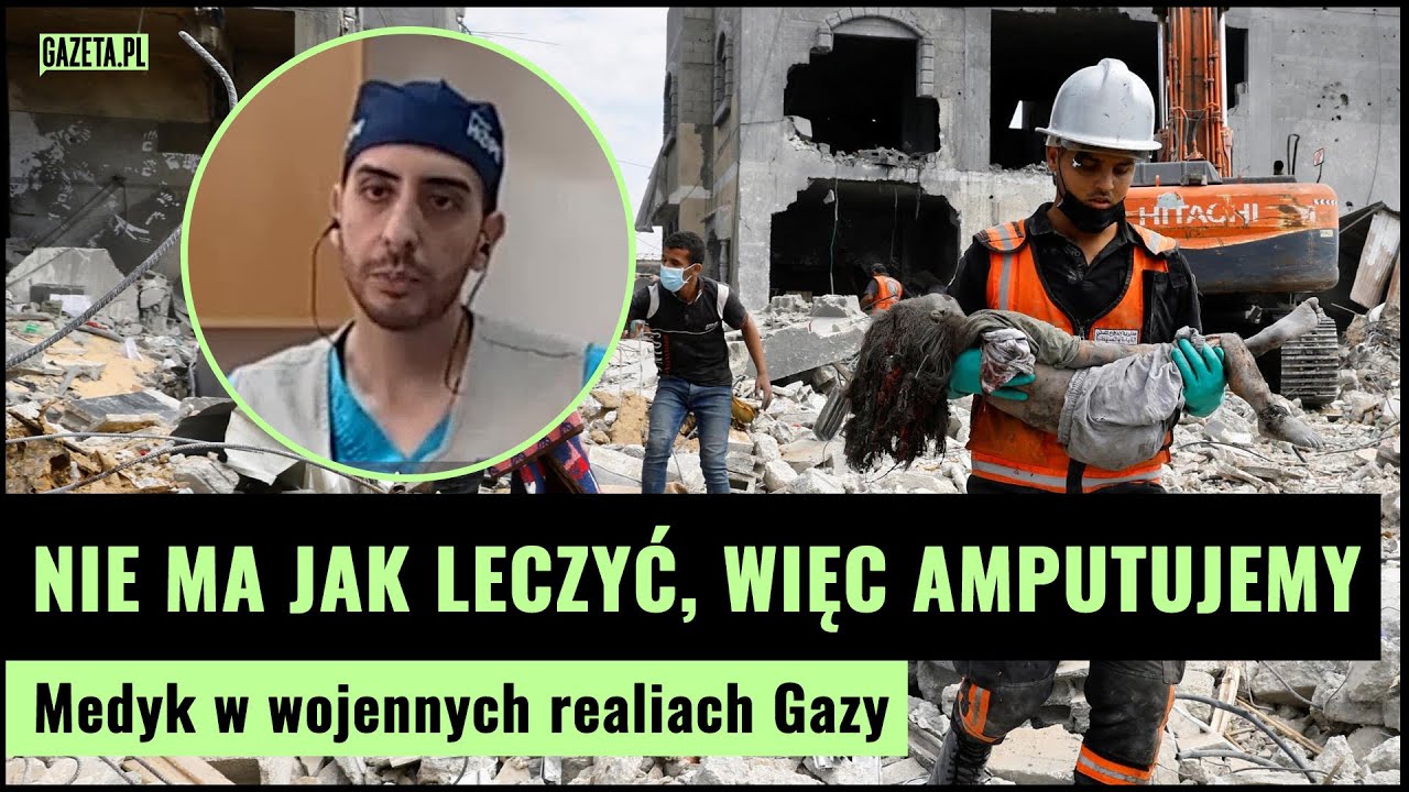 Lekarz ze Strefy Gazy: Bardzo dużo dzieci bez rąk i nóg. Nie ma jak leczyć, więc amputujemy