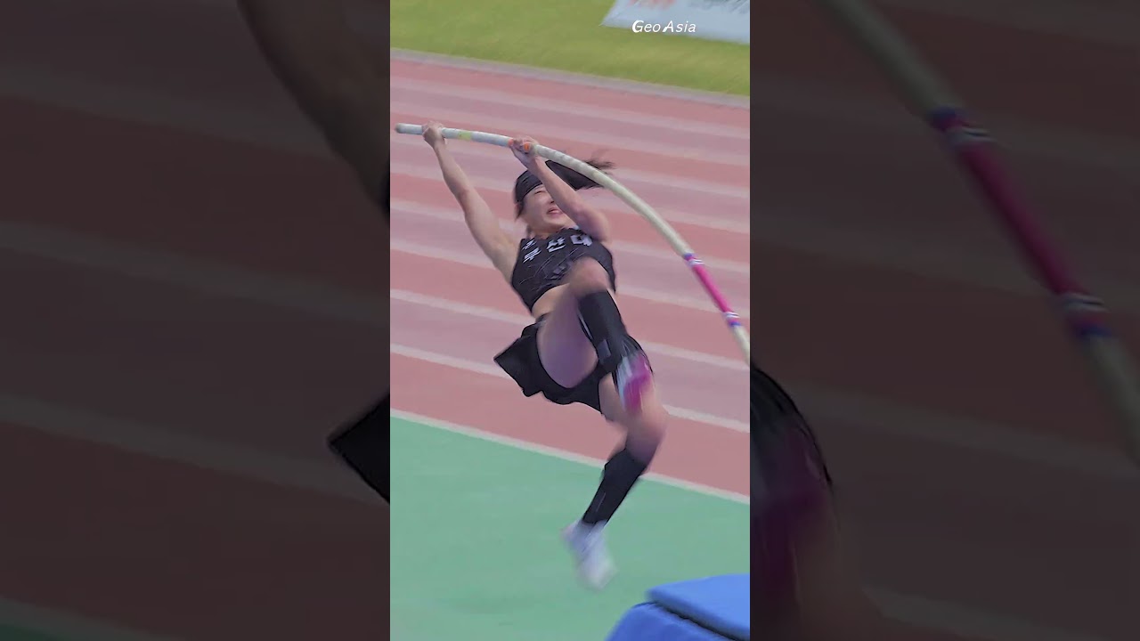 여자 장대높이뛰기 대학부 챔피언!! 윤예린(부산대) #trackandfield #윤예린 #여자육상 #athletics #sportstar #shorts