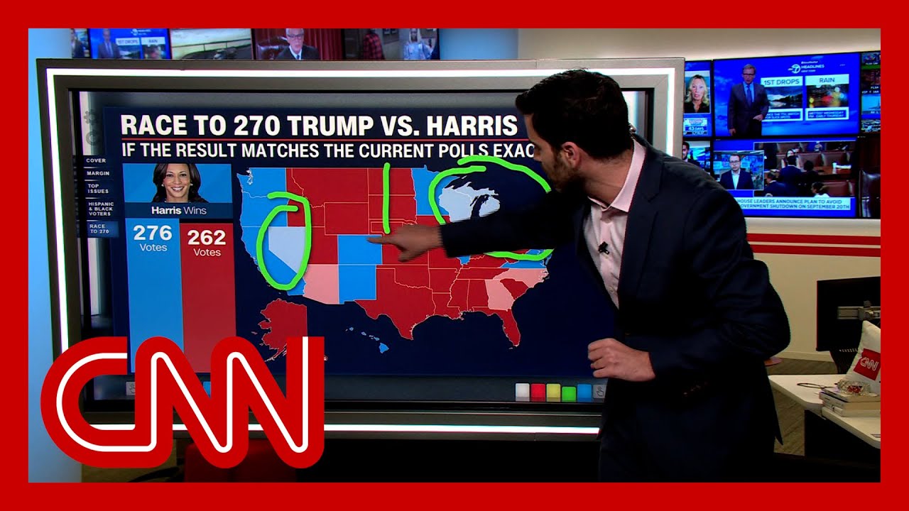 New poll shows no clear leader in presidential race within battleground states