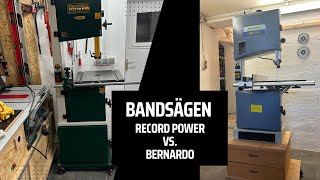Bandsägen Vergleich für Heimwerker -  Record Power vs Bernado -