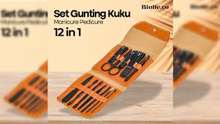 Pratinjau video produk Biutte.co Set Gunting Kuku Manicure Nail Pedicure Kit 12 in 1 - TCT12