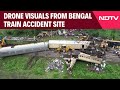 Bengal Train Accident | Drone Visuals From Bengal Train Accident Spot Show Extent Of Severe Damage