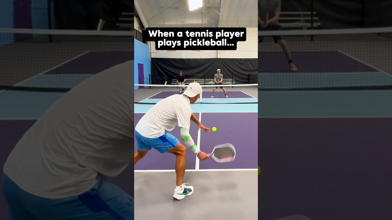 Tennis Player Makes Pickleball Look Easy 😳