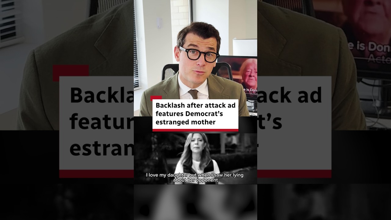 Backlash after attack ad features Democrat's estranged mother