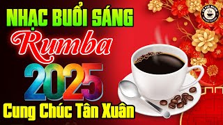 Nhạc Xuân Không Lời Buổi Sáng Rộn Ràng Đón Xuân - Hòa Tấu Rumba Guitar 2025 - Nhạc Cafe Buổi Sáng