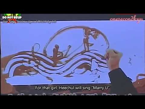 ENGSUB 091219 Heechul's sand drawing at ⓢⓣⓐⓡ ⓚⓘⓝⓖ