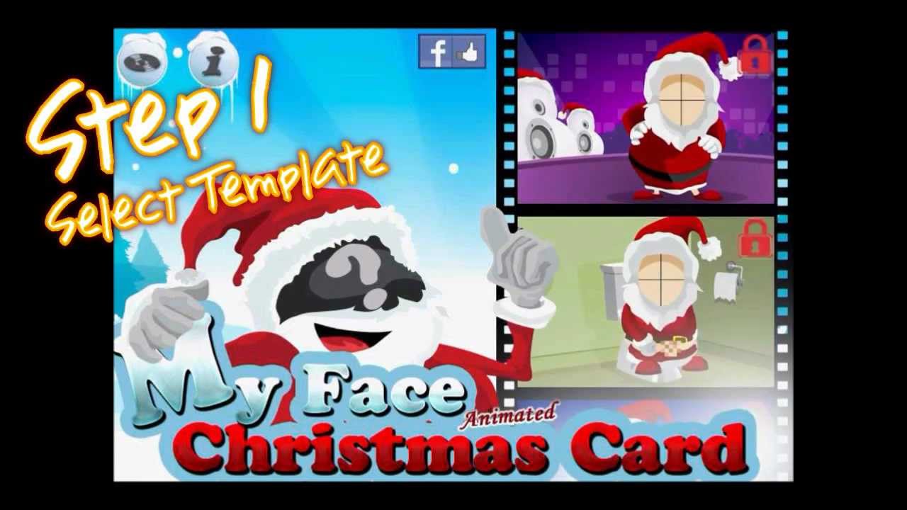 My Face Christmas Card (Animated) - FREE - YouTube