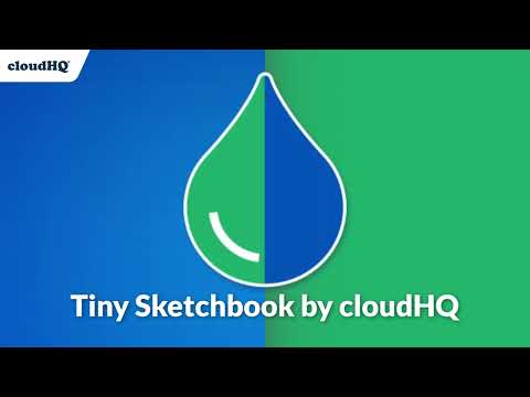 Tiny Sketchbook by cloudHQ lets you create digital sketches with just a click of a button. Create, collaborate, and share your digital art drawings.