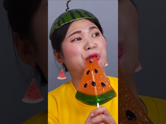 Watermelon Jelly Mukbang 수박 먹방